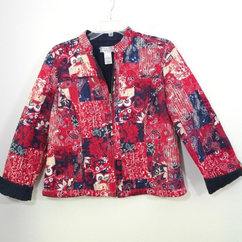 Christopher Banks reversible paisley stripe jacket